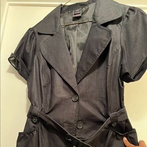 Super cute short sleeved denim shirt/jacket.